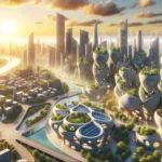 Futuristische-Stadtlandschaft-für-3D-Betondruck